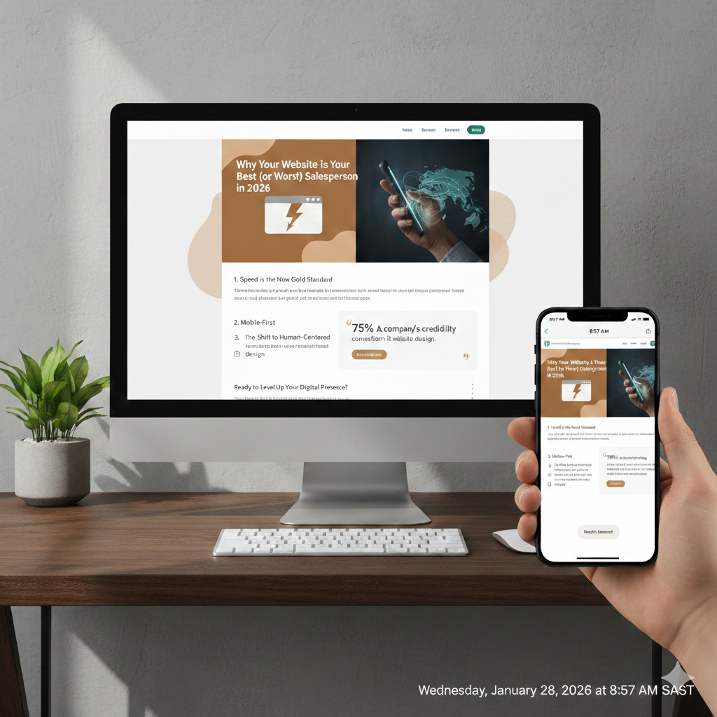 Professional website design in Bloemfontein